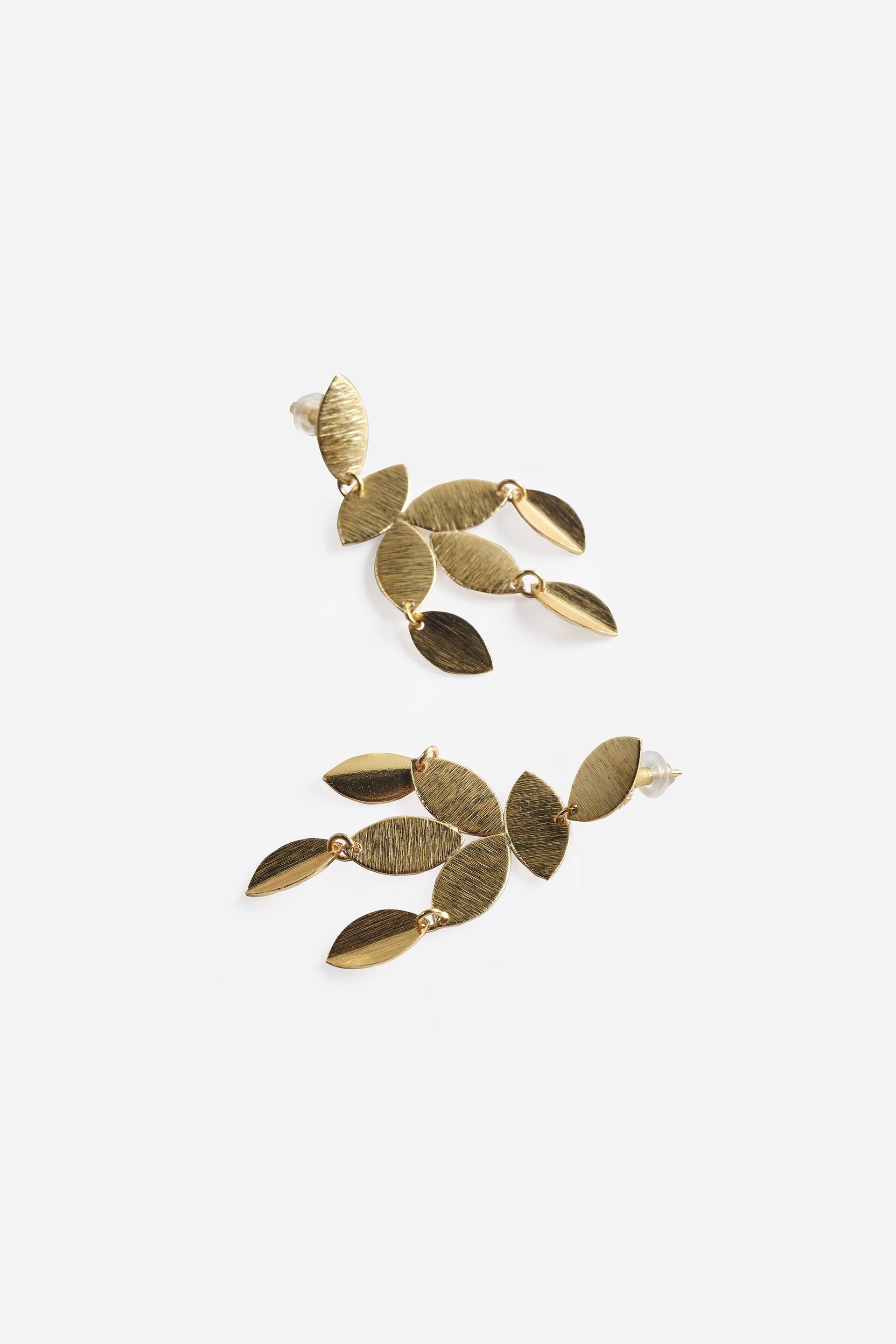 Gold Leaf Earrings, , image 3